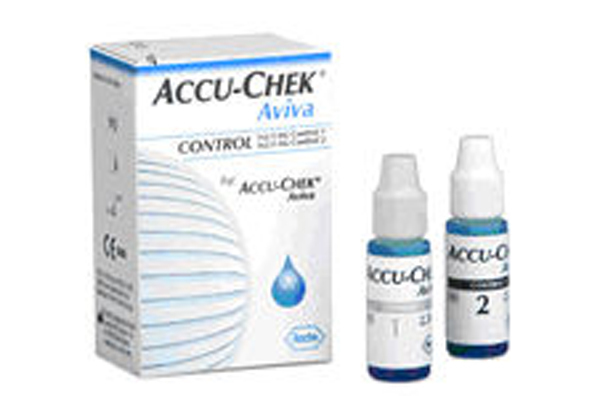 Accu Chek Aviva glucose kontroll 2 nivå 2,5ml 2pk