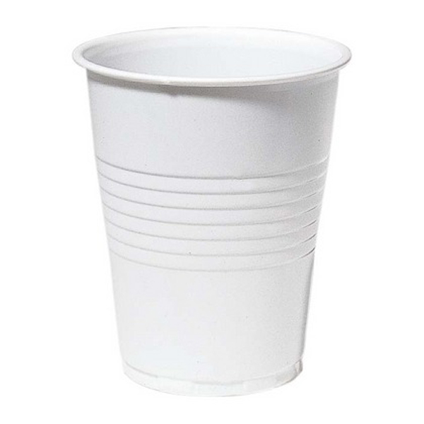 Drikkebeger plast 21cl hvit