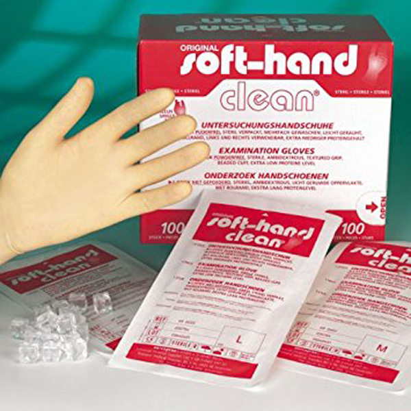 Hanske latex Soft-Hand Clean S enhånds steril