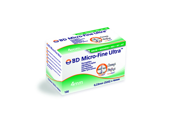 Kanyle til insulinpenn BD Microfine+ 32Gx4mm