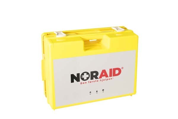 Førstehjelp NorAid koffert m/innhold stor NO, Gul