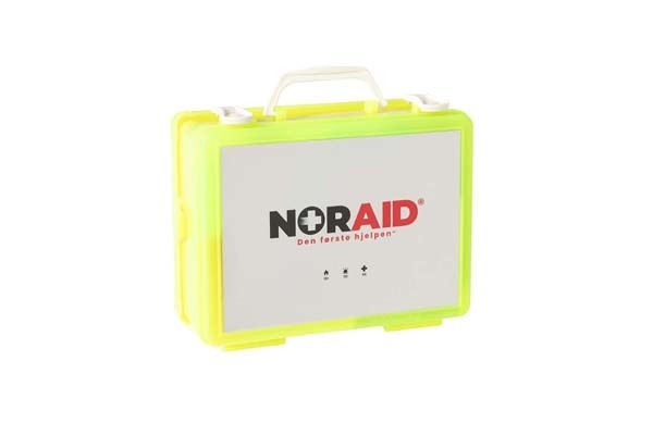 Førstehjelp NorAid koffert m/innhold liten NO, Gul