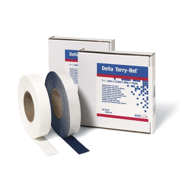 Polsterstrumpa Delta-Terry Net blå 8cmx13,7m